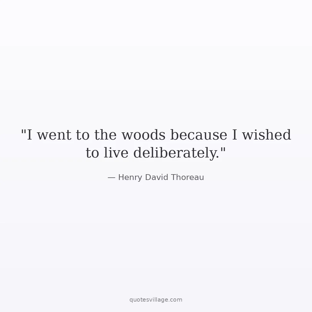 Thoreau Sayings on Simplicity and Minimalism