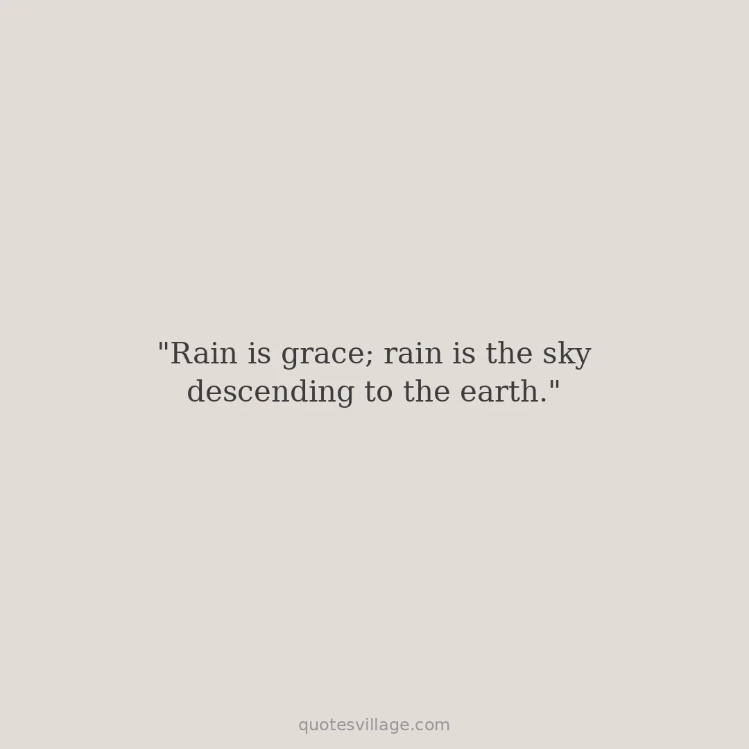 Words on Rain — Short and Poetic