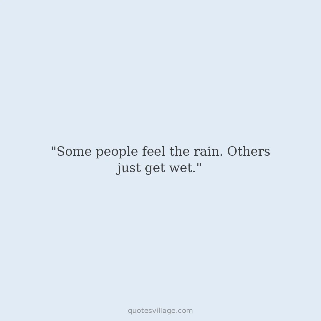 Words on Rain About Nature and the Earth