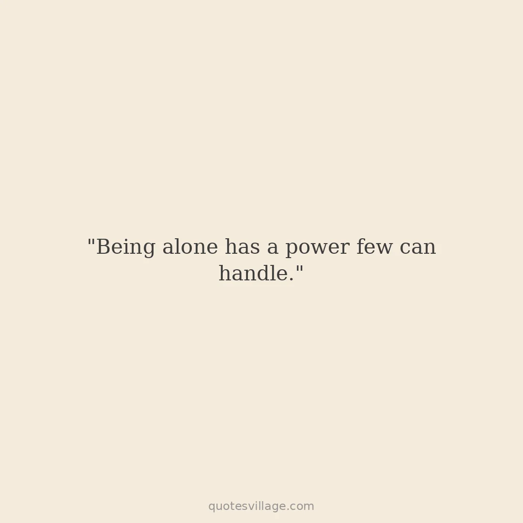 Alone Time Quotes