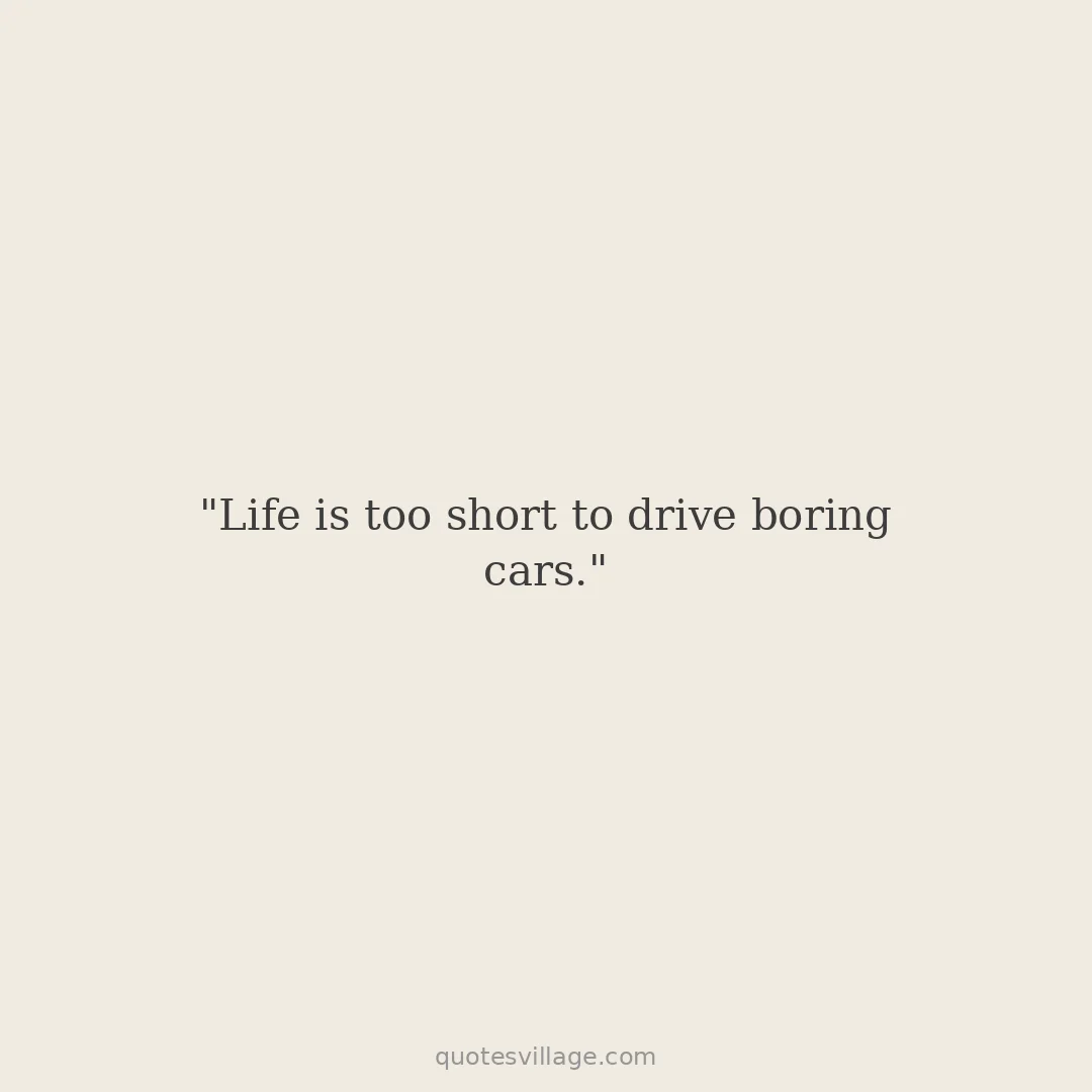 Car Lover Quotes
