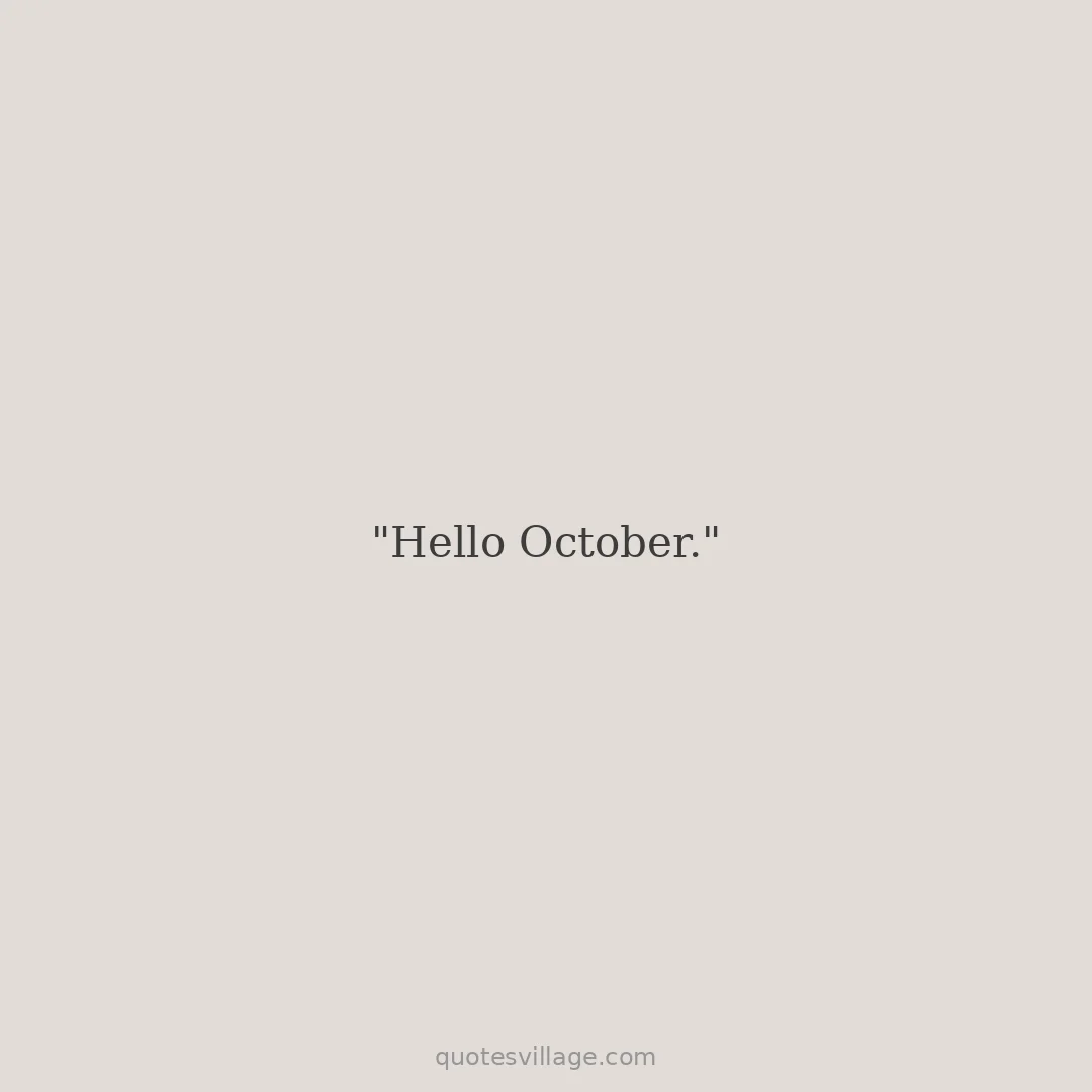 October Morning Poems