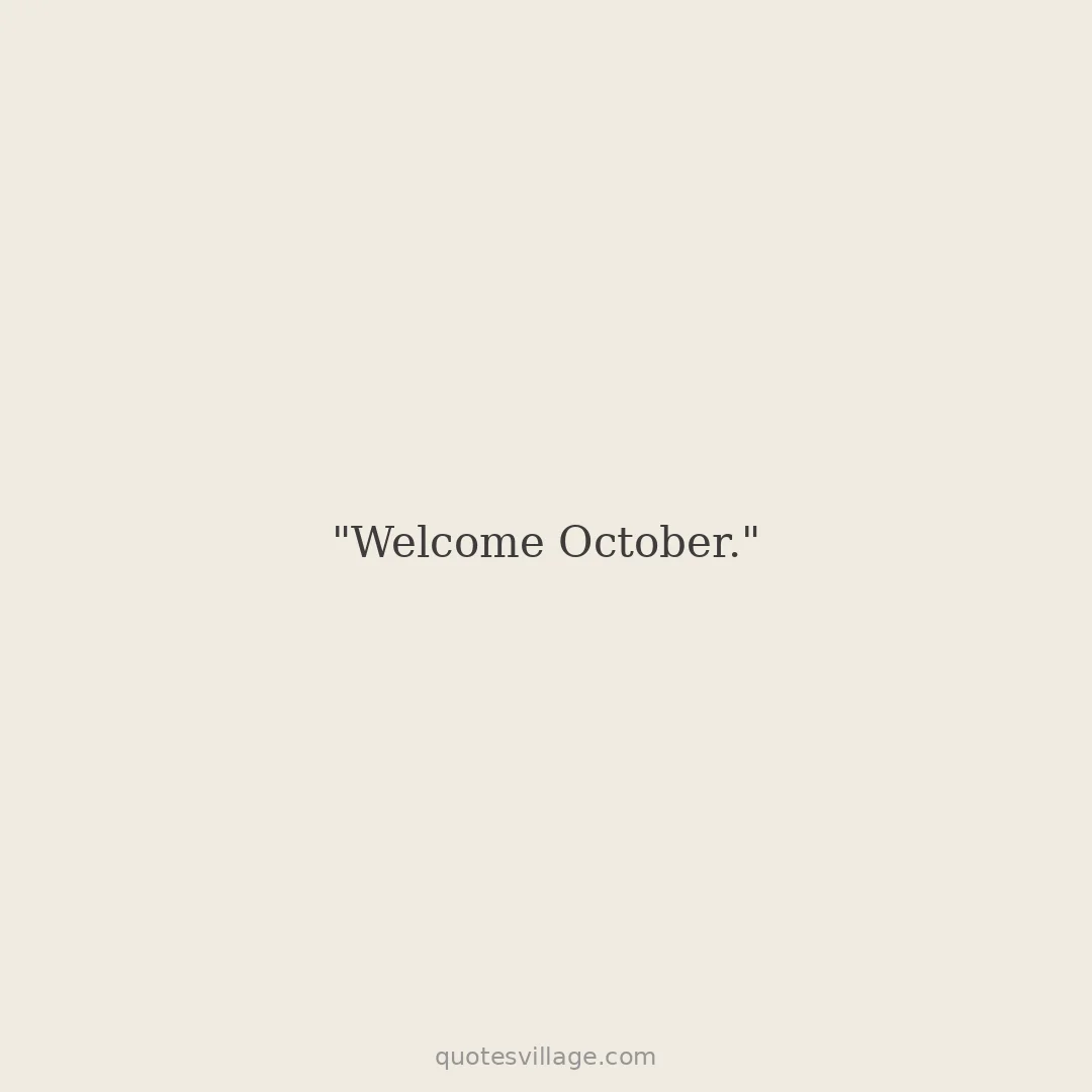 October Evening Poems
