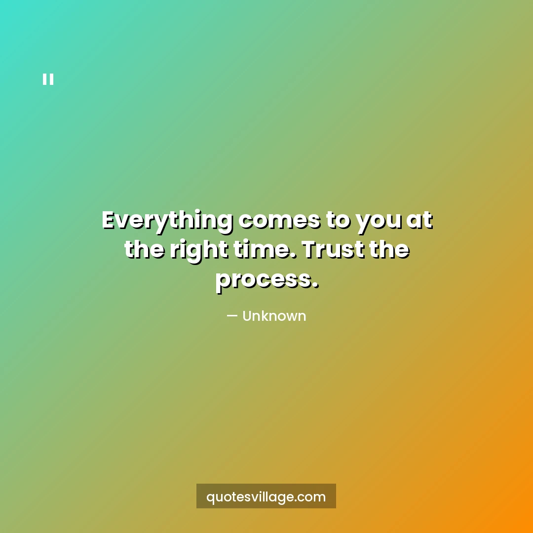 God's Timing is Everything Quote — Faith in the Wait